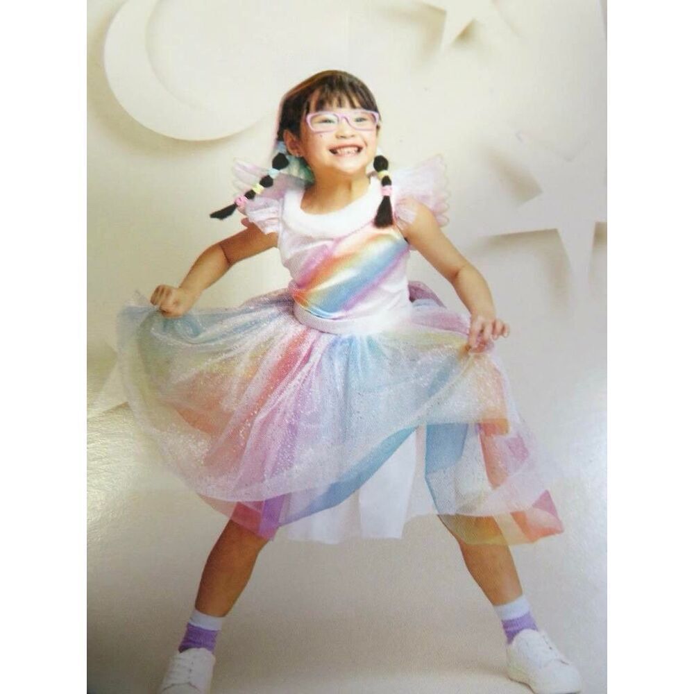 NEW Hyde & Eek Boutique Girls Medium (8) Rainbow Unicorn Fairy Costume